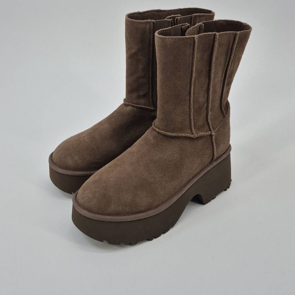 UGG Twin Seam New Heights Boots Taupe Size 10